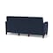 Lesro Siena Lounge Reception 3 Seat Tandem Seating No Center Arms, Walnut, RF Blueberry Upholstery SN3101 - alternate 3